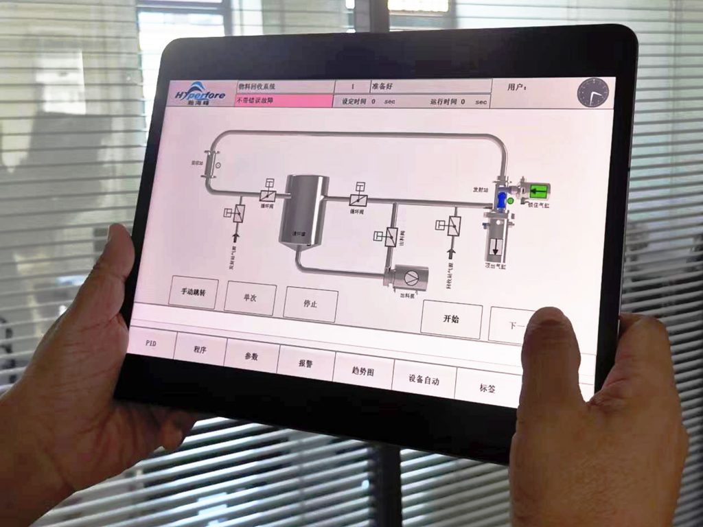 pigging system remote technical support with tablet pc