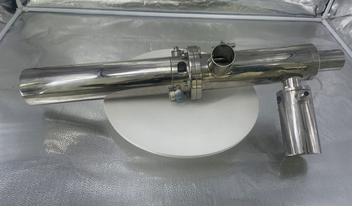 Sanitary dual-pig launcher for automated pigging systems