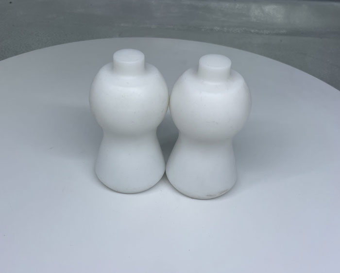 Hygienic dual pigs with magnetic cores for pipeline detection