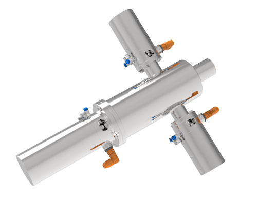 Hyperfore aseptic launcher for automatic aseptic pigging system