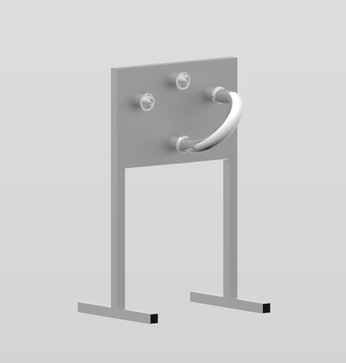 Hyperfore manual piggable swing bend panel for product transfer